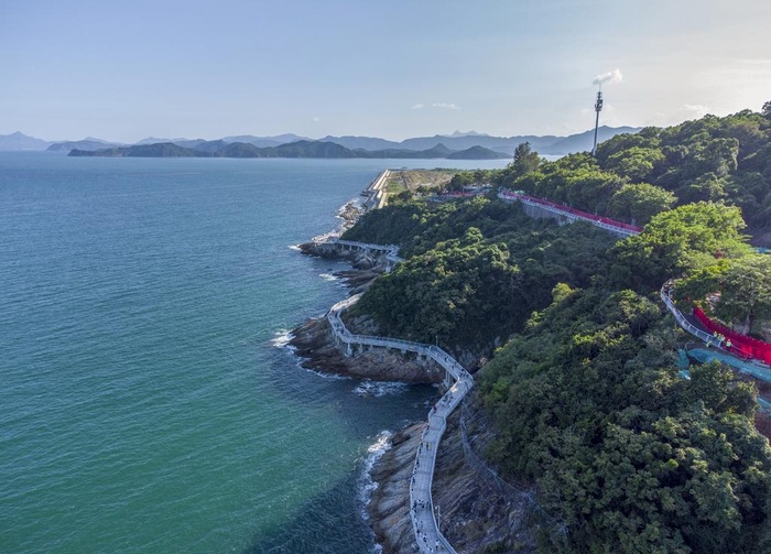 深圳大梅沙海滨栈道图片