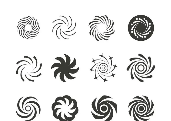 12款卡通螺旋图形图片