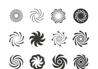12款卡通螺旋图形图片