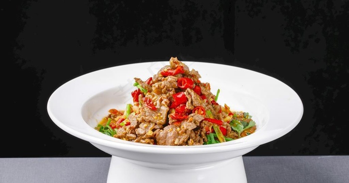 小炒黄牛肉图片