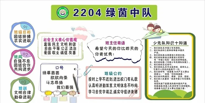 班级目标 班风 班训 口号 图片cdr矢量模版下载