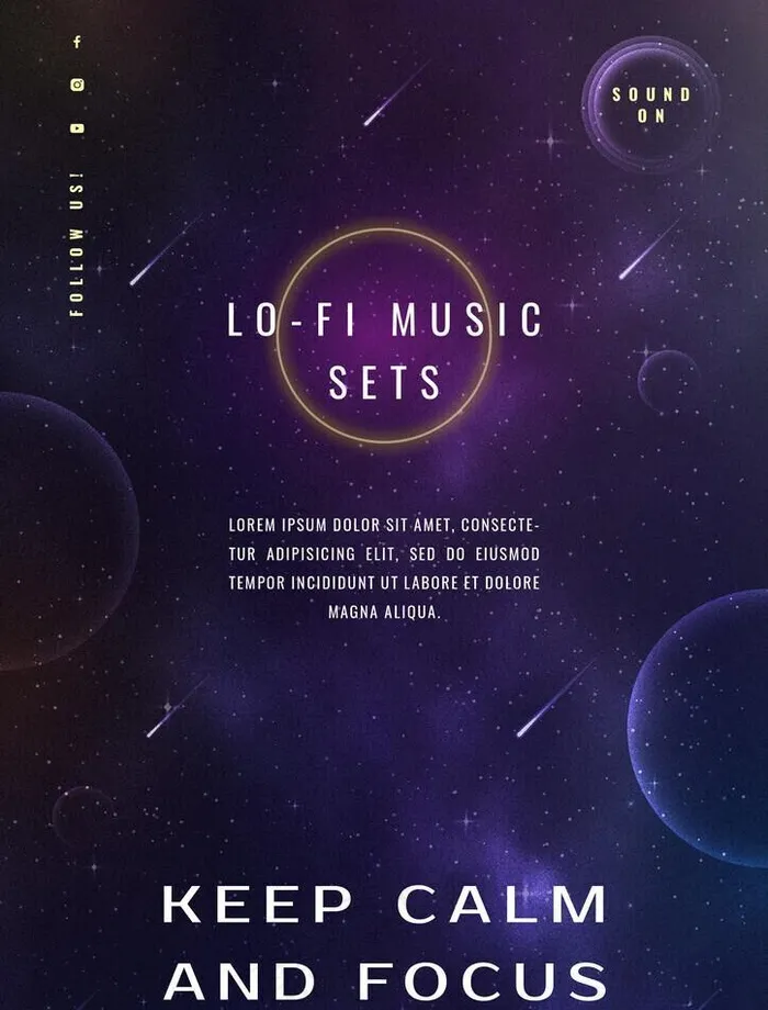 宇宙星球海报图片(2480x3508)psd模版下载