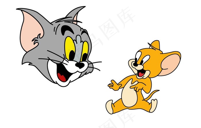 猫和老鼠图片(3508x2480)psd模版下载