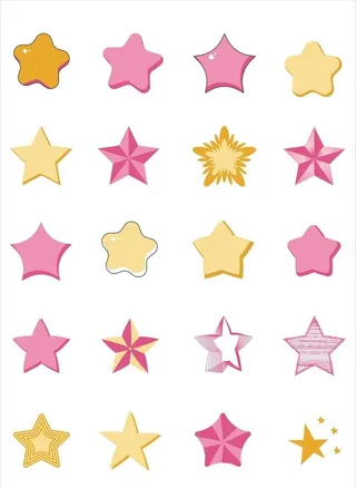 卡通五角星图片