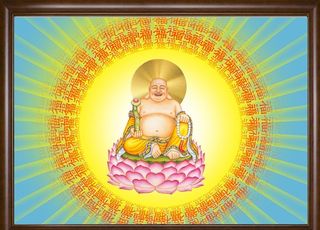 大日如来,挂画,佛光普照,如来佛祖,