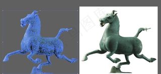 铜奔马马踏飞燕矢量图图片