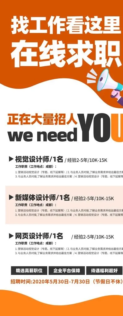 招聘图片(3543x8422)psd模版下载