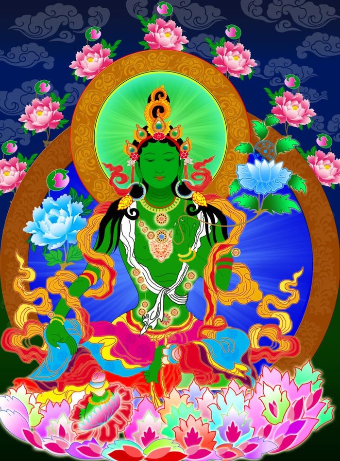 度母图片(2550x3562)psd模版下载