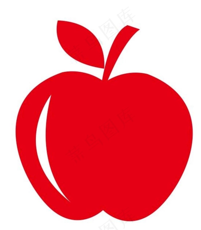 矢量红苹果图片