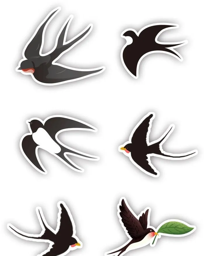 燕子素材立春清明春季春天小鸟图片(1974x2644)psd模版下载