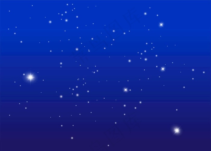 星空星光背景蓝色图片