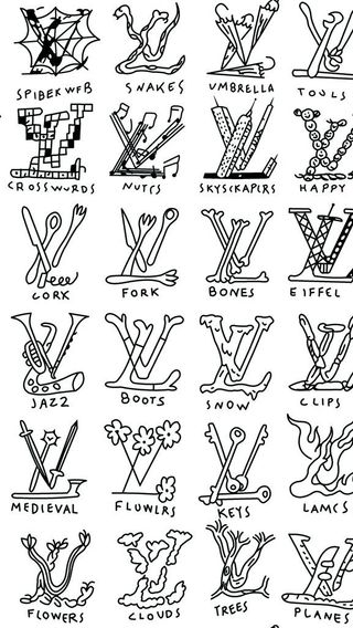 LV字母大牌图片