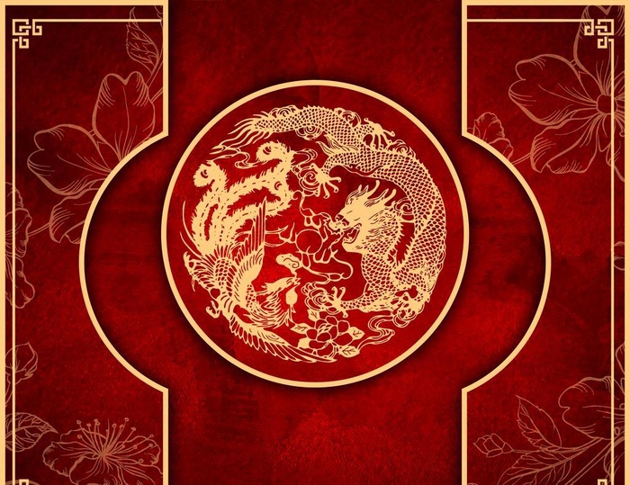 中式婚礼背景图片