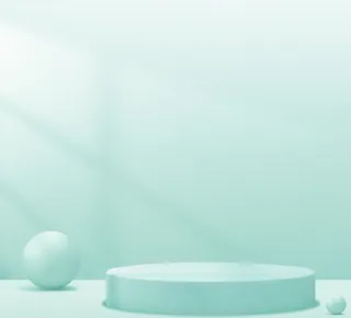 光影绿色电商展示台背景图片