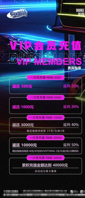 酒吧夜店VIP会员充值日图片