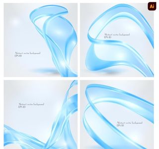 动感炫酷丝带曲线图片