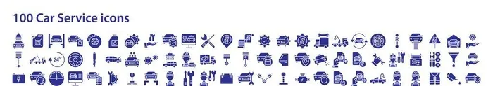汽车维修图标图片ai矢量模版下载