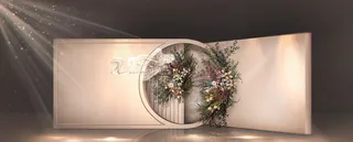 香槟色婚礼图片