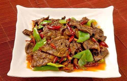 尖椒炒肺片图片
