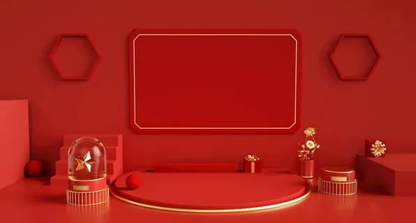 电商产品展台背景图片