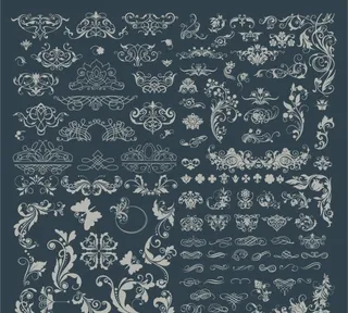 欧式花纹图片