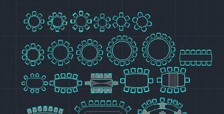 圆桌餐桌椅子图片