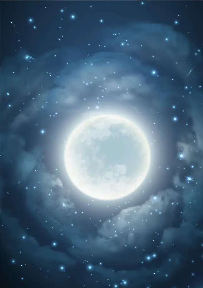 矢量夜空图片ai矢量模版下载