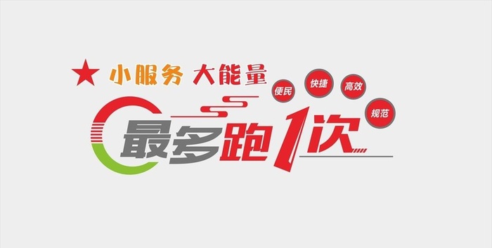 最多跑一次文化墙图片