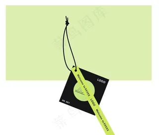绿色吊牌图片