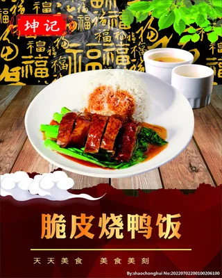 脆皮烧鸭饭图片