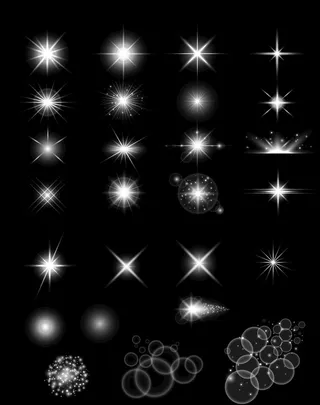 白色光效光晕素材图片