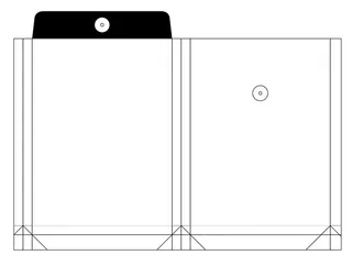 档案袋展开图图片