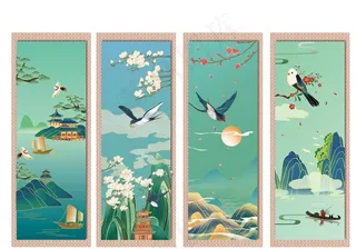 国潮文化展板图片