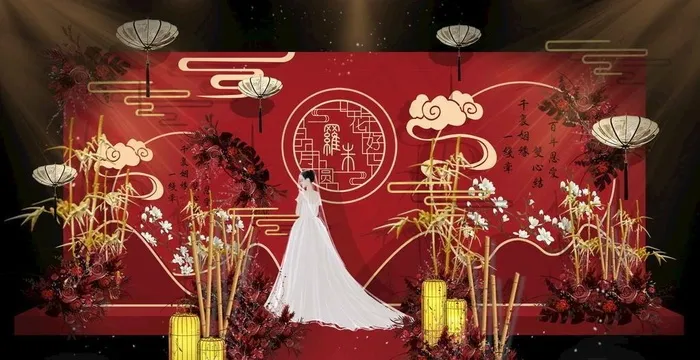 婚礼背景图片(18992x8787)psd模版下载
