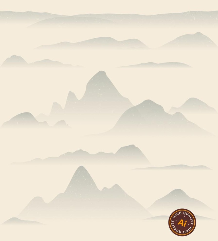 水墨风山水背景素材图片