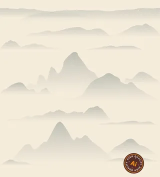 水墨风山水背景素材图片