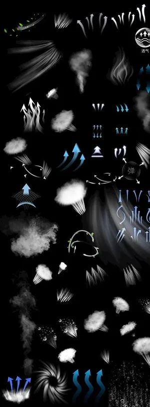 烟雾空气气体 透气png素材图片