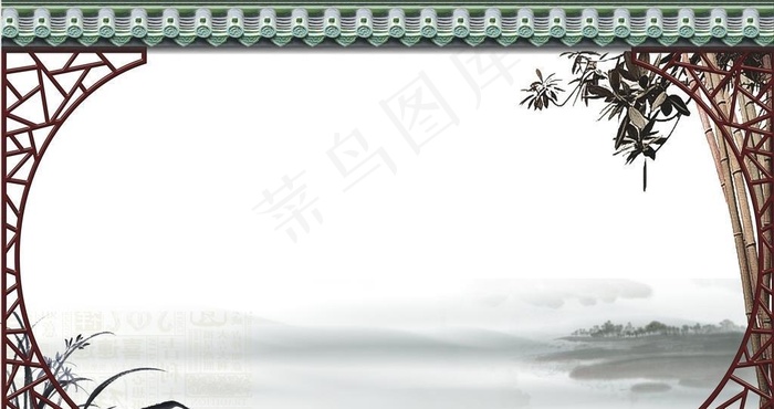 古房屋檐图片