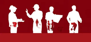 红色背景科技背景图片