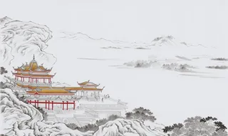 国画水墨背景图片