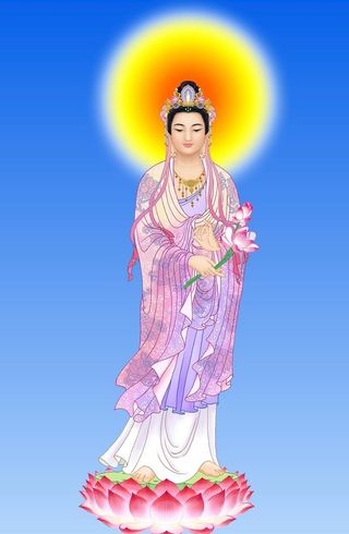 大势至,西方三圣,极乐世界,,设计,动