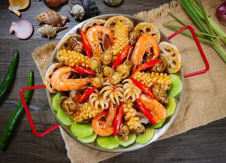 捞汁大虾 海鲜图片