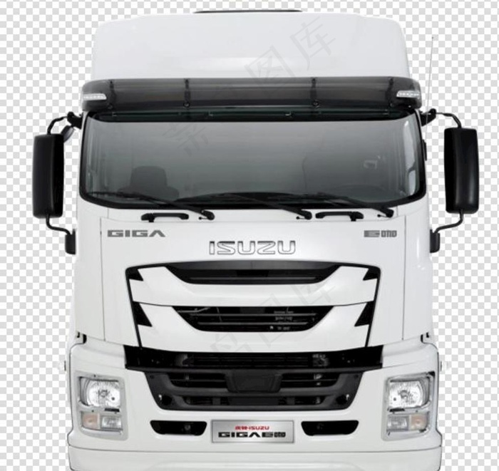 庆铃五十铃牵引货车卡车正面图图片