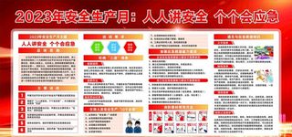 2023安全月展板图片