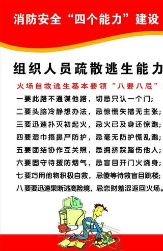 消防安全四个能力图片