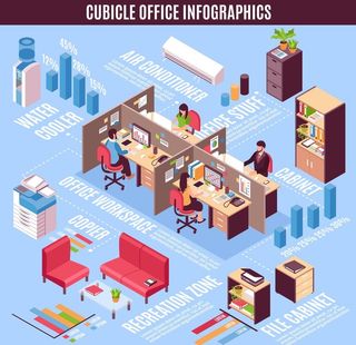 2.5d矢量扁平化插画 图片