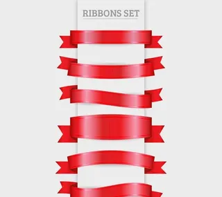 丝带条幅矢量图片