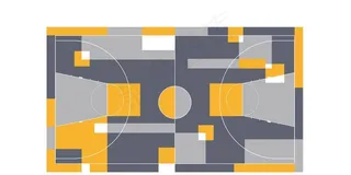 篮球场设计图片