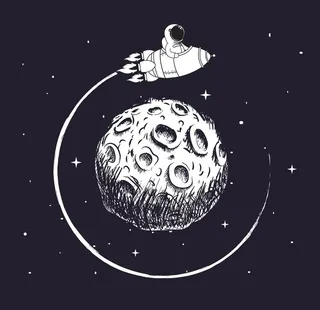 太空宇航员设计图片