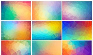 炫彩晶格背景图片